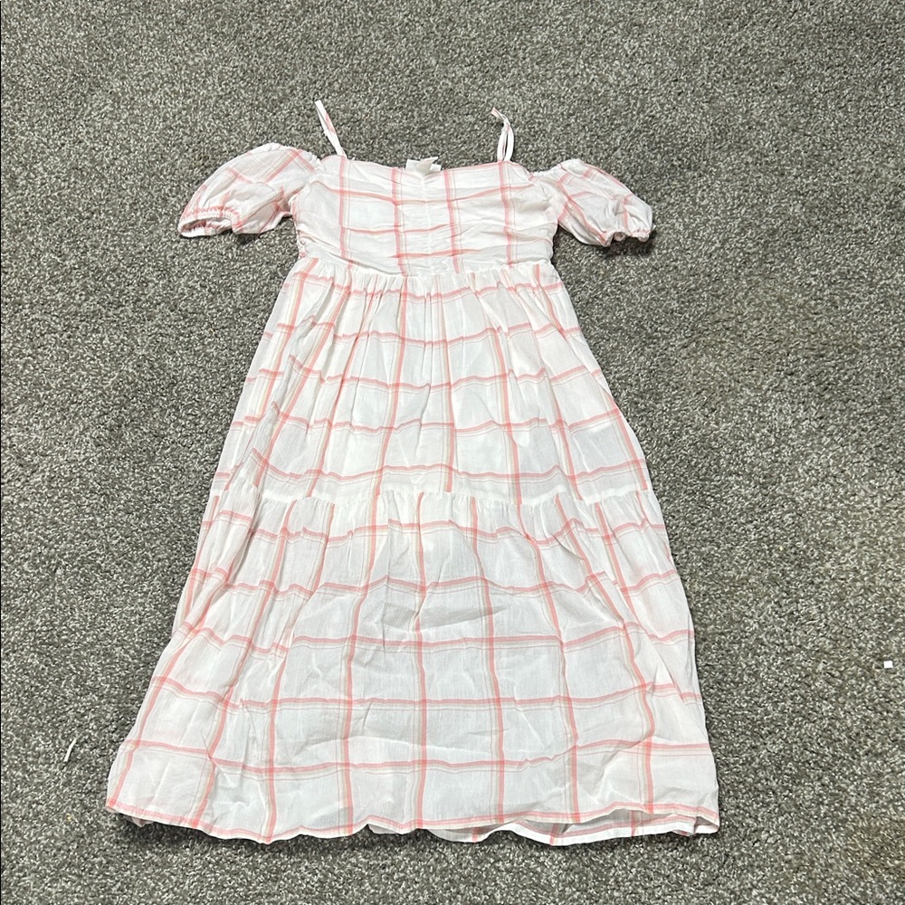 Cat & Jack Pink and White Plaid Kids Dress